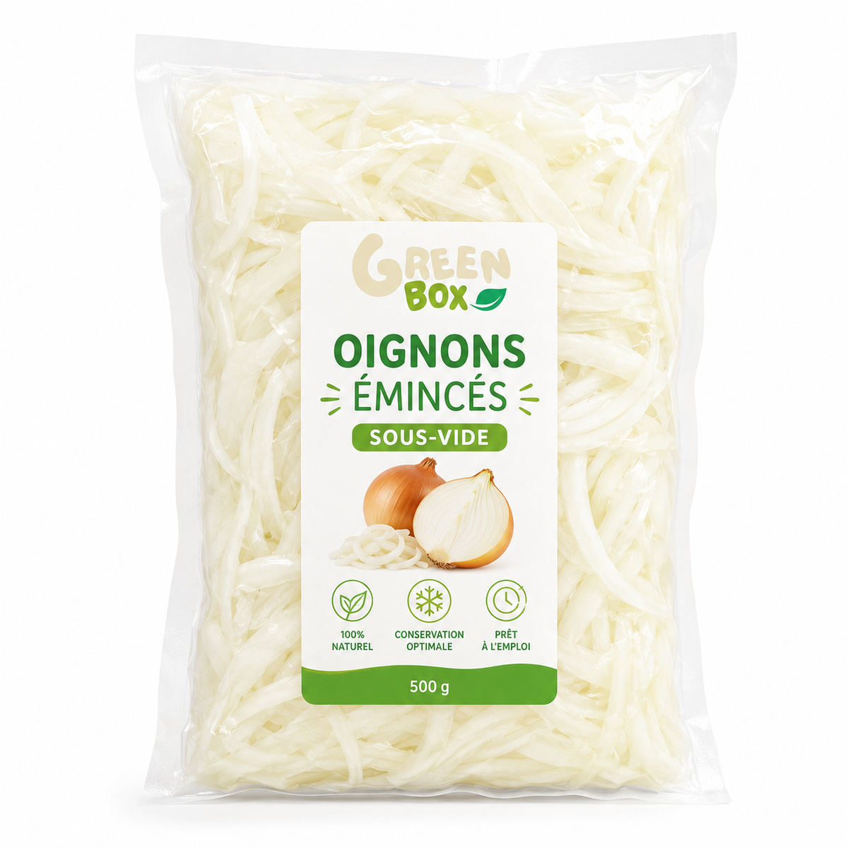 Oignons Émincés Sous-Vide (500g)