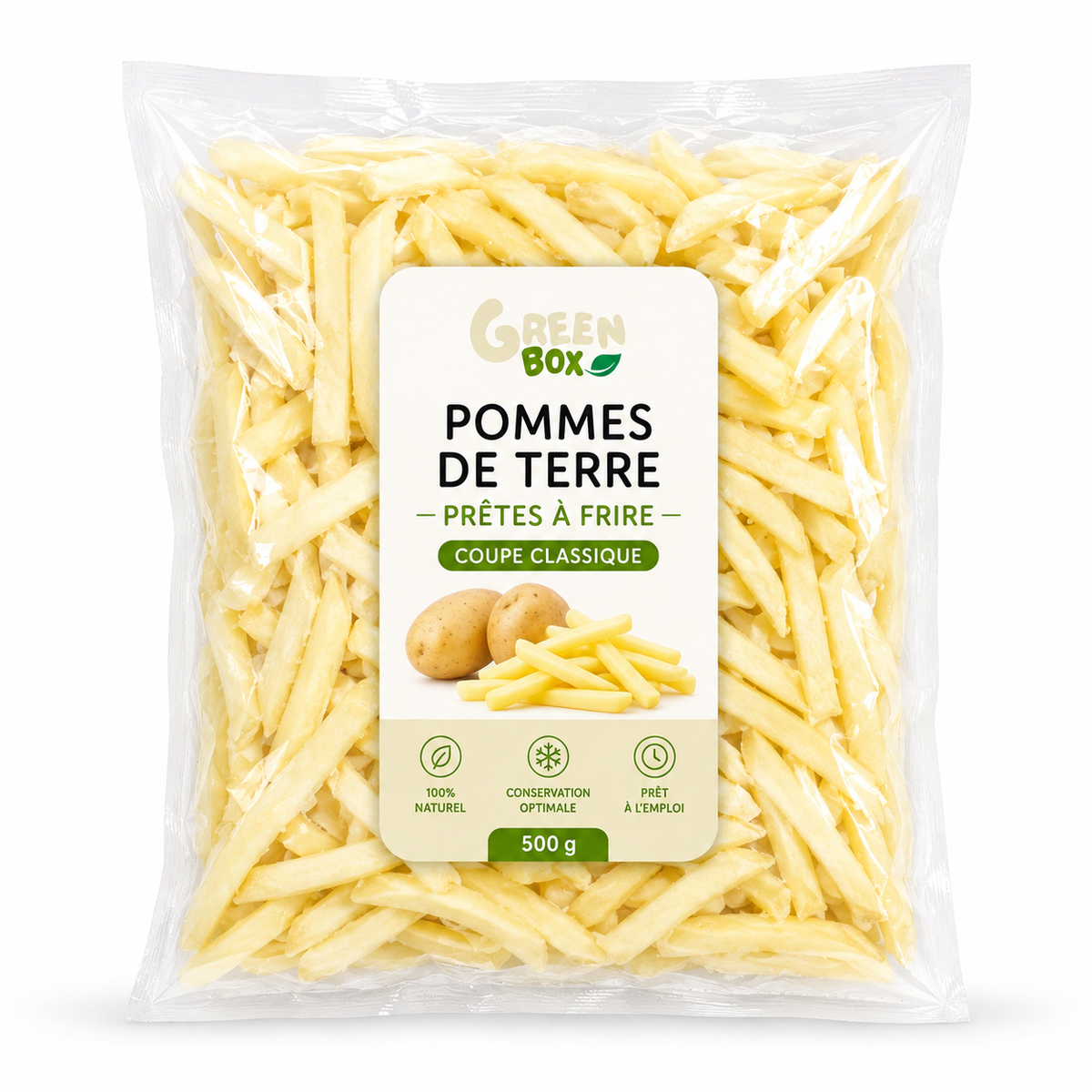 Pommes de Terre Prêtes à Frire (500g)